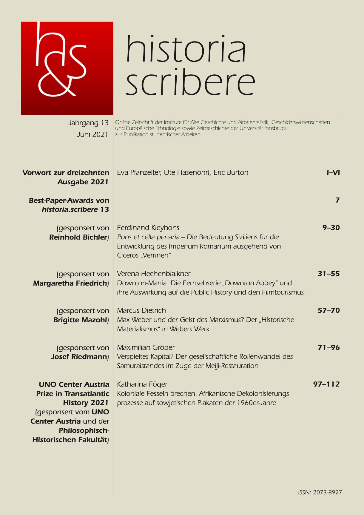 Deckblatt Ausgabe 13
