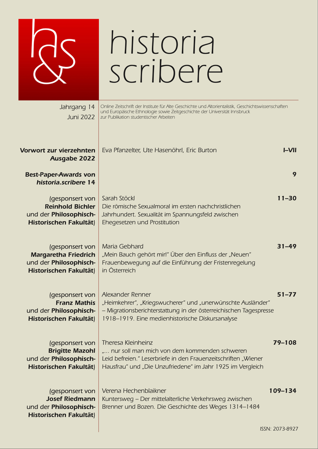 Deckblatt Ausgabe 14